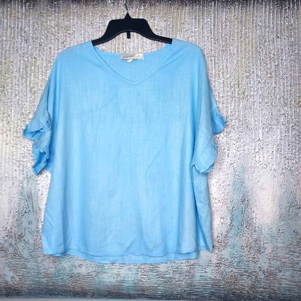 Generation k linen blend top